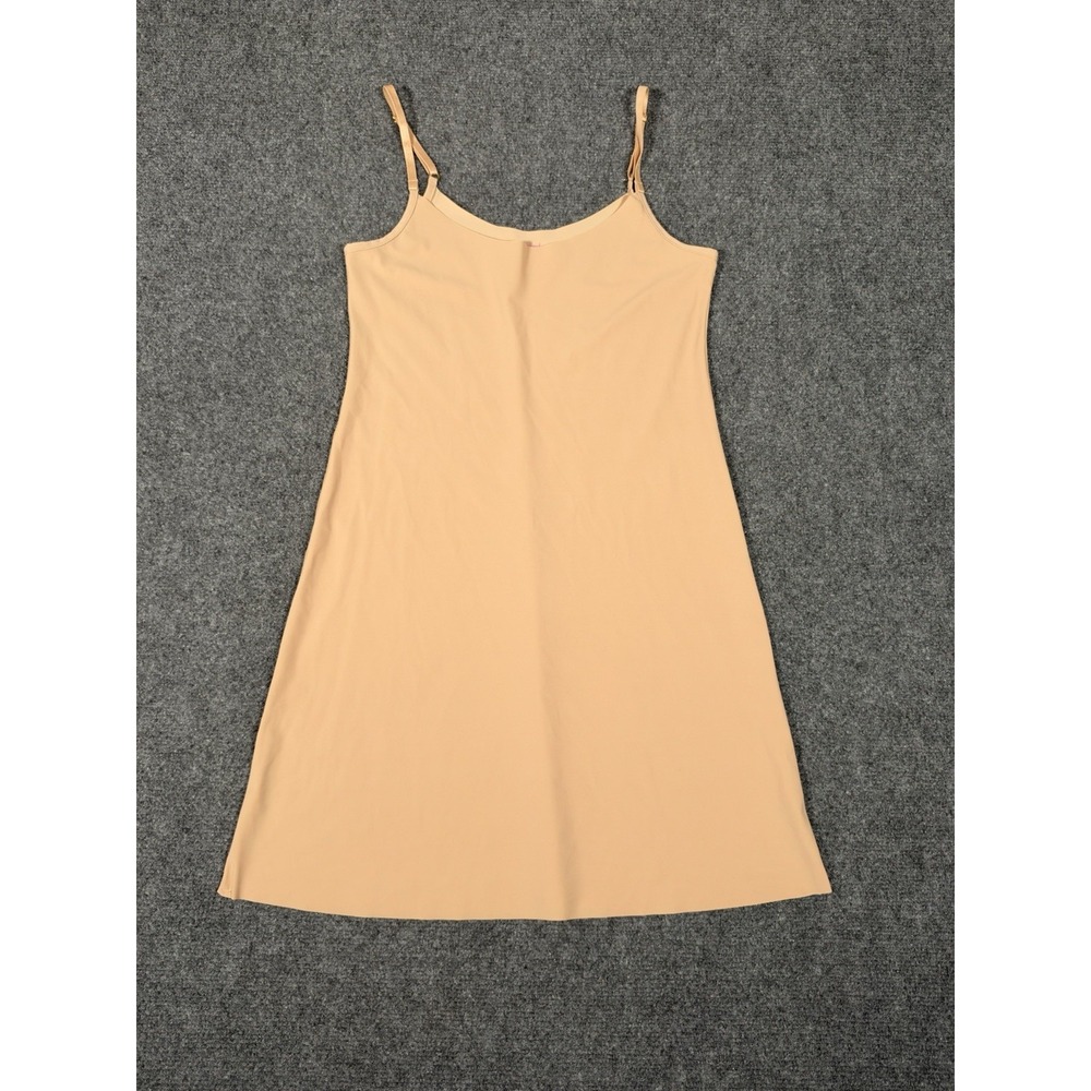 Commando Classic Mini Cami Shaping Seamless Underdress Slip Dress Beige S/M